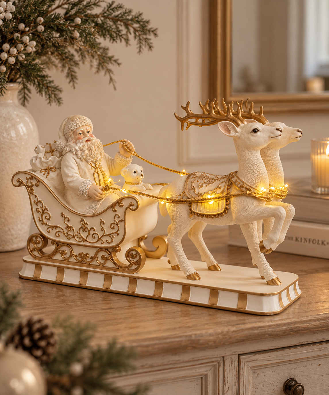 Slitta con Babbo Natale