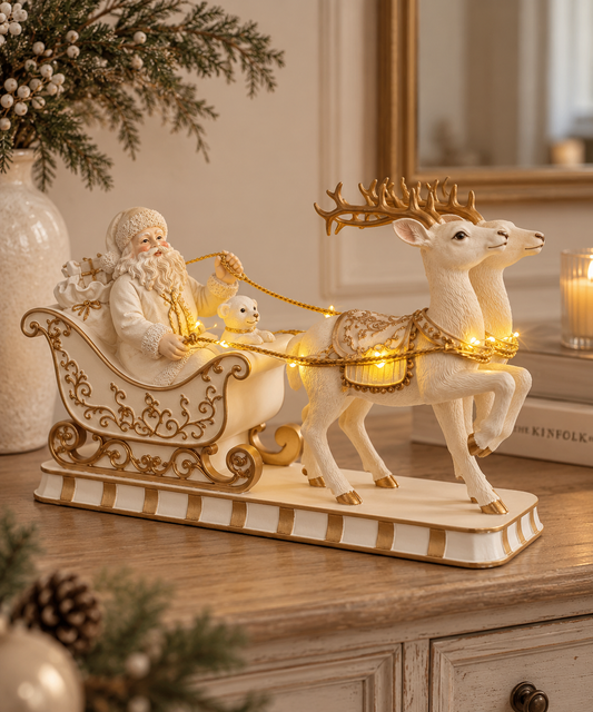 Slitta con Babbo Natale